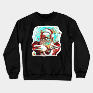 Techno Santa Claus Crewneck Sweatshirt